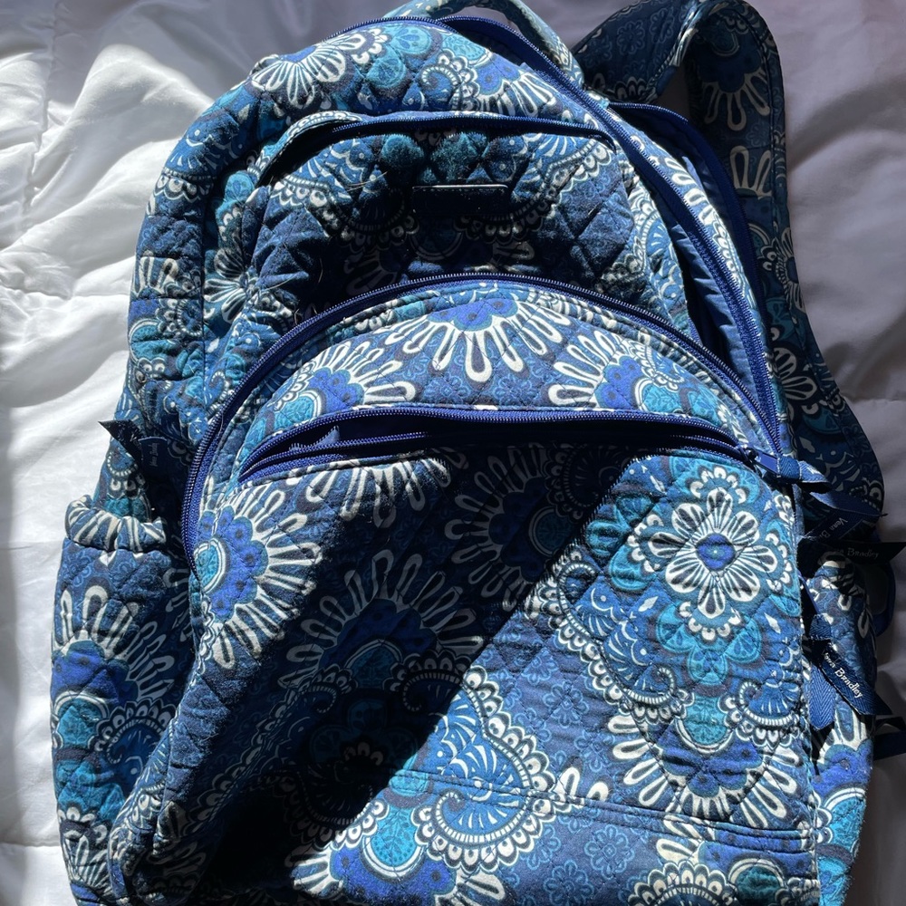 Blue Vera Bradley Backpack